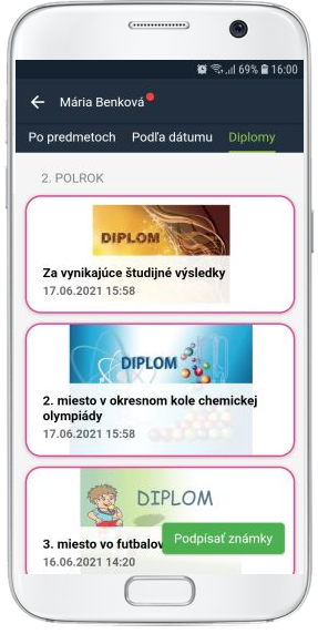 Diplomy - ako ich vidí žiak a rodič